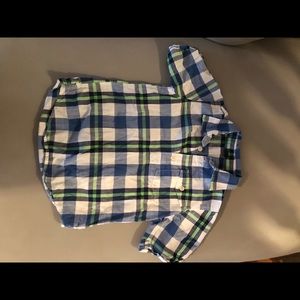 Baby Gap Boys size 5T Plaid Print Polo